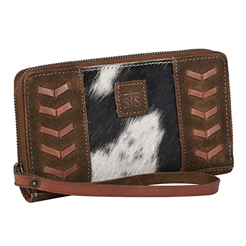 STS Ranchwear Women's Cowhide Saddle Tramp Bentley Compact Durable Leather Casual Wallet with Removable Wrist Strap2