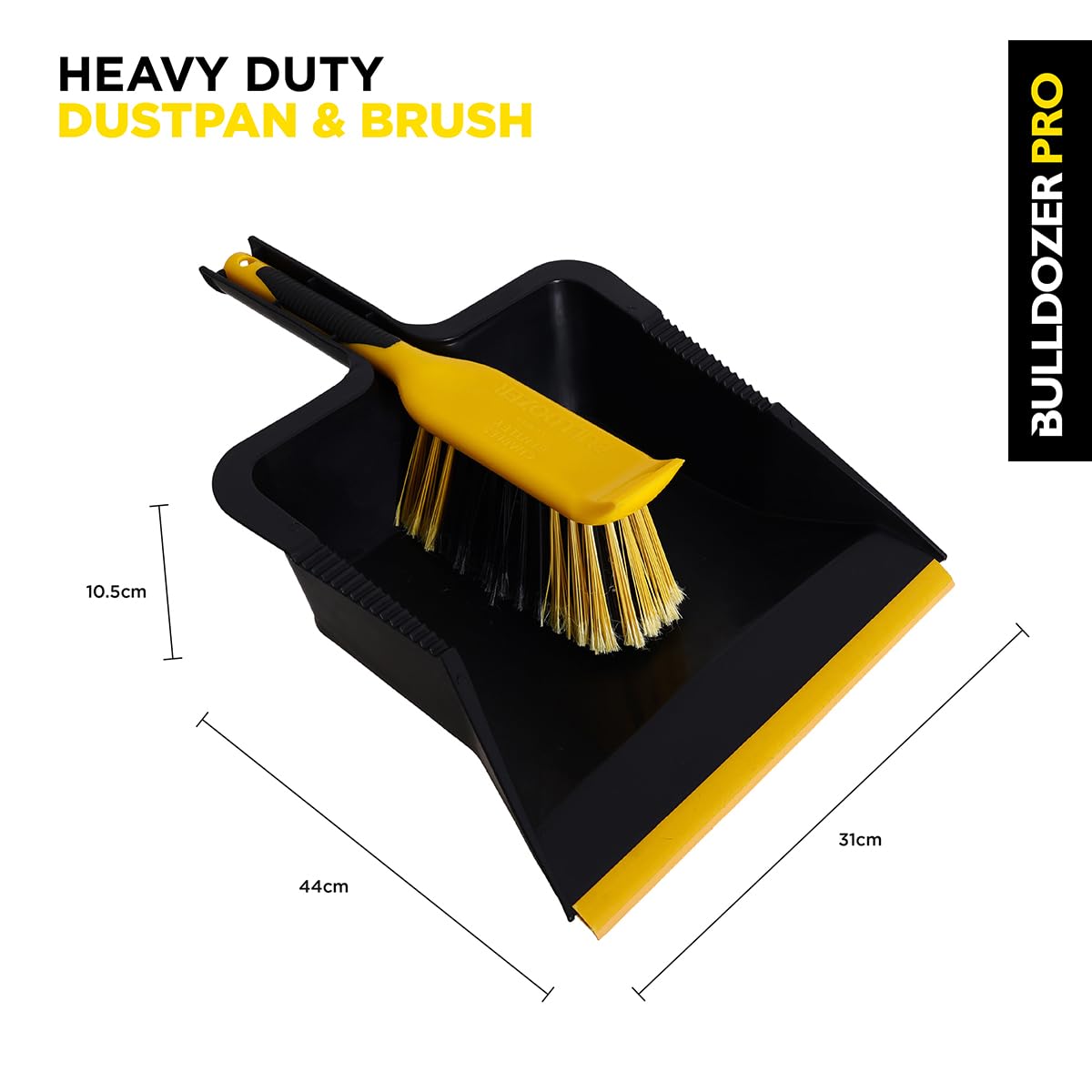 Amazon.com: CHARLES BENTLEY Bulldozer Heavy Duty Dustpan and Brush