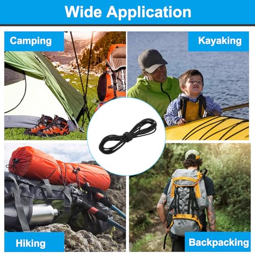 Cordon élastique de choc bungee noir 5/16 sangle extensible camping kayak - 6