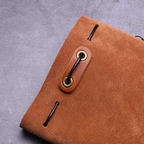Stobok Vintage Purse Leather Pouch Drawstring Gift Bag Jewelry Storage Bag Coin Purse - Brown #TOP6