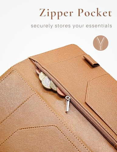 image for Mymazn Server Book with Zipper and Magnetic Pocket, Cute Waitress Book