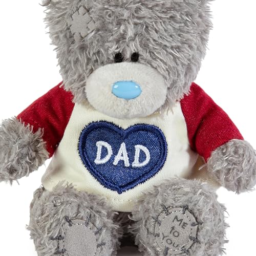 Me to You Tatty Teddy Small Plush 'Dad' Bear For Father's Day Or Birthday - Official Collection, Grey - Image 3