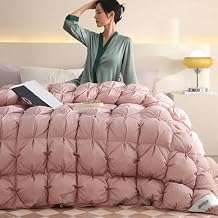 All Season Reversible Comforter,Luxurious Hotel Bedding, Feather Down Comforter, Ultra-Soft Down Proof Cover, Noiseless Duvet 59x79in 2.8kg