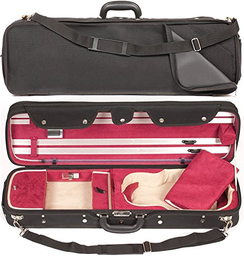 Core 550 Oblong 4/4 Violin Case - Two Tone Red Interior