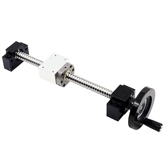 16mm Ballscrew Kit L 78.74 inch / 2000mm SFU1605 RM1605 Anti-Backlash Ball Screw + Nut + Nut Housing + BK12/ BF12 Bearing Support Block + Manual Handwheel Hand Wheel Drive for CNC Machine