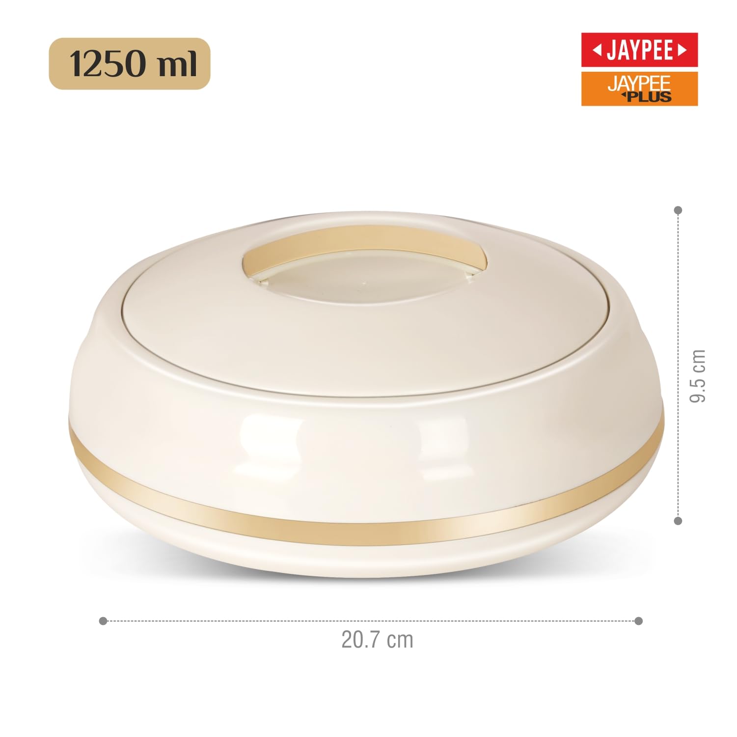 JAYPEE Alisa Neo 1250ml Insulated Inner Stainless Steel Casserole| BPA Free | Food Grade | Easy to Carry | Easy to Store | Ideal for Chapatti | Casserole for roti, Best for Gifting Purpose Golden 3