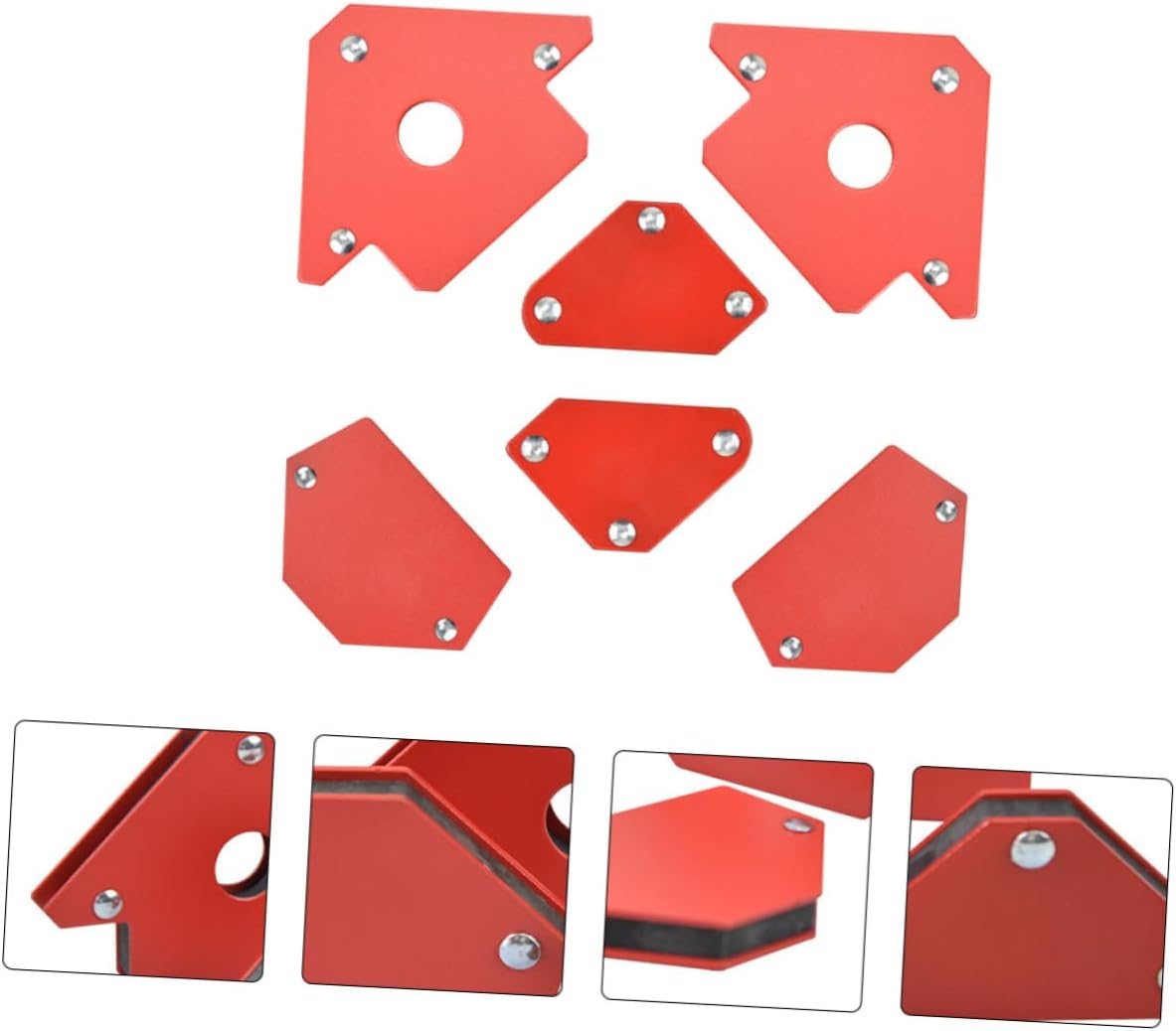 6pcs Magnetic Welding Holder Multi-angle Fixator for Precise Welding Positions High-carbon Material Convenient Design for Efficient Projects