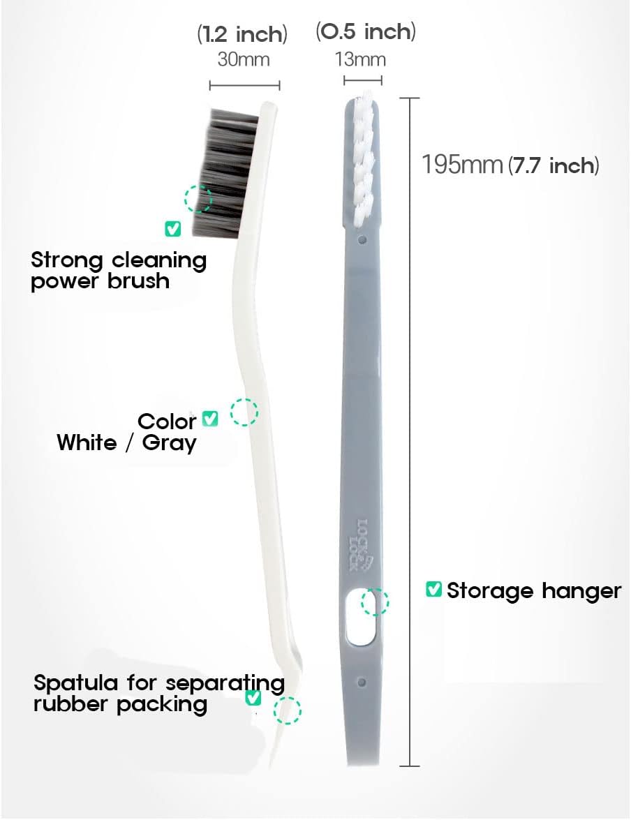 Airtight Food Container Crevice Cleaning Brush () Edge Cleaning,