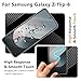 JZG 2 Pack Screen Protector for Samsung Galaxy Z Flip 6 (Inner Screen), 2 Pack Front Tempered Glass, No Folding, Fingerprint Unlock, Anti-Scratch, Bubble Free, Case Friendly