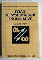 Essais de systematique enonciative (Psychomecanique du langage) 2859393005 Book Cover