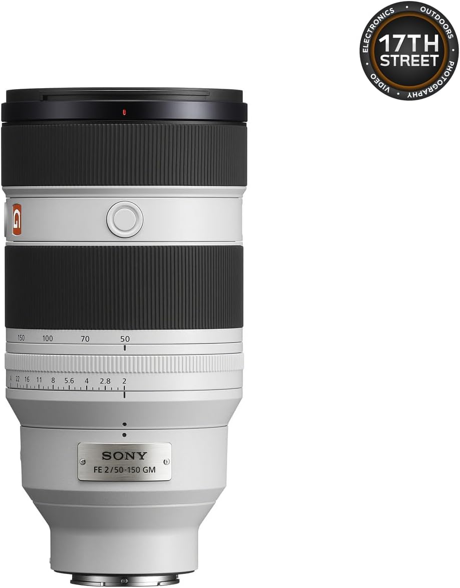 Sony FE 50-150mm f/2 GMaster Lens for Sony E Mount - High-Speed Potrait Zoom Lens with 64GB Extreme PRO UHS-I SDXC Memory Card, Corel Software Kit & Cleaning Cloth - Essential Bundle