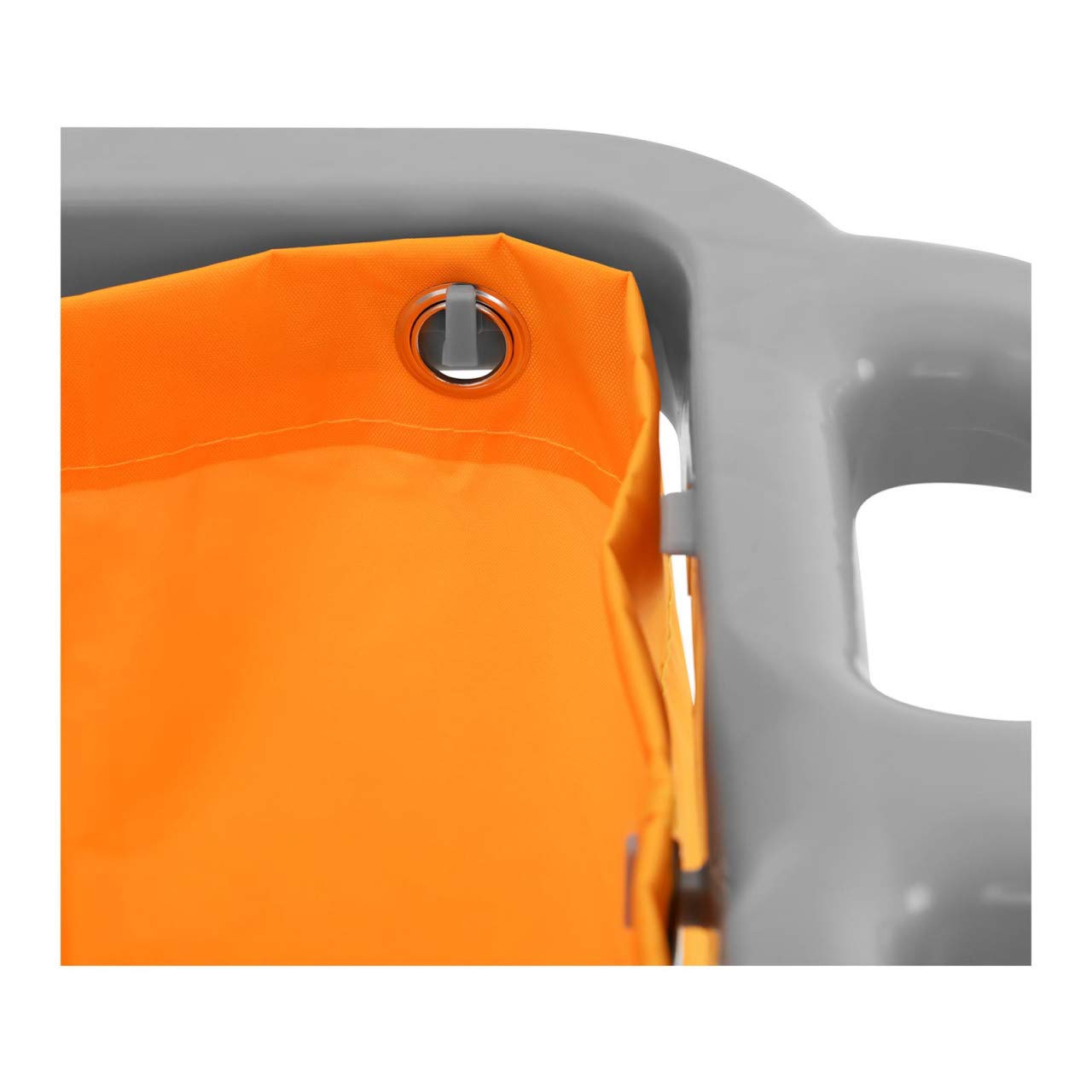 Carrello Multiuso Per Pulizie Con Sacco Biancheria Copertura Con Ruote UNICLEAN 13 (Plastica, Giallo)