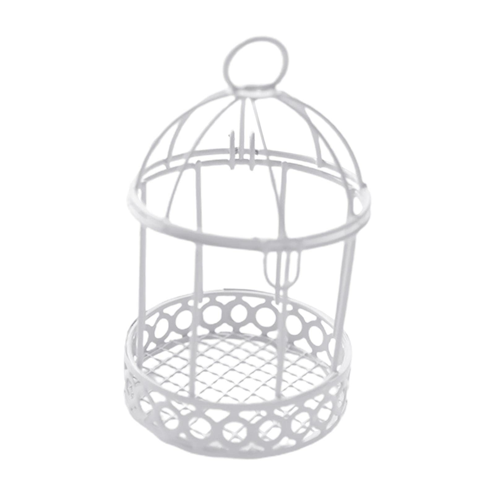 Bird Cage Makeup Organizer Dresser Organizer for Party Home Decoration White-image-14