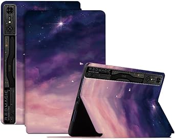 حافظة لجهاز RedMagic Nova Gaming Tablet/RedMagic Gaming Tablet Pro مقاس 10.9 بوصة، غطاء ذكي واقي من جلد البولي يوريثان، سماء مرصعة بالنجوم الرائعة