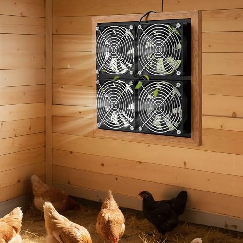 VEVOR Solar Powered Fan, 25W Solar Panel with 4 Fans, Adjustable Solar Panel Angle, 2668 RPM High-Speed, Flexible Installation, Fast Air Exchange for Greenhouse, Grow Tents, Chicken Coops, Shelters by VEVOR - Image 2