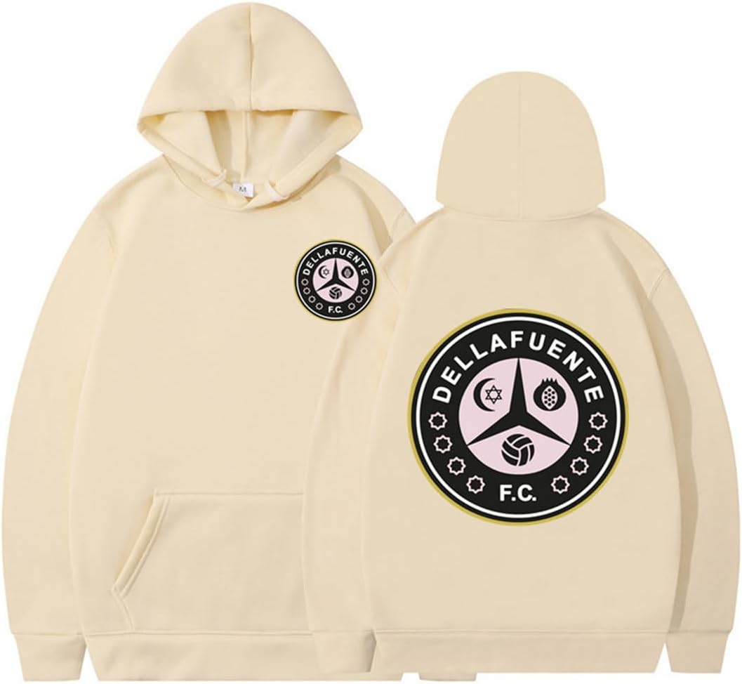 Sudadera Con Capucha Dellafuente Para Hombre - Estampado Hip Hop, Algodón Y Poliéster, Tallas Asiáticas (Revisar Guía)