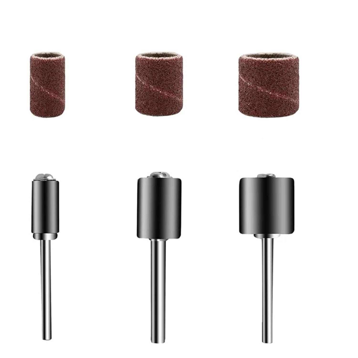 Stable 264pcs for Rotary Tool Compatible Sanding Drums Set Aluminum Oxide Drum Sander with Sleeves