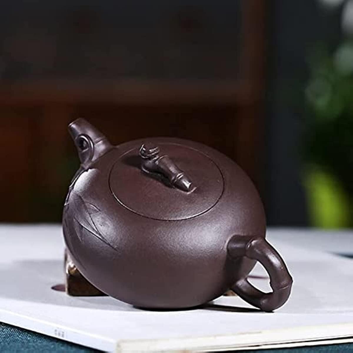 Service à thé Gongfu chinois en porcelaine, théière violette de 150 ml, théière en terre crue Zhu, bouilloire à filtre, service à thé portable pour les voyages, les pique-niques, les affaires et les