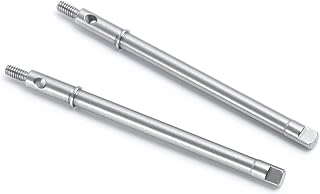 MORLORDY RC Stainless Steel Rear Axle Shaft Solid CVD Set for 1/24 RC Crawler Car SCX24 Upgrades AXI90081 AXI00001 AXI00002 Deadbolt C10 JLU AXI00005 AXI00006 Accessories