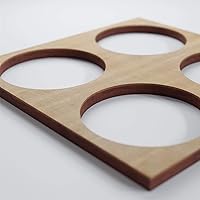 Vista 107 de 23 3/8"W X 23 3/8"H Large Wembley Decorativos Paneles De Pared De Madera De Calado, Aliso