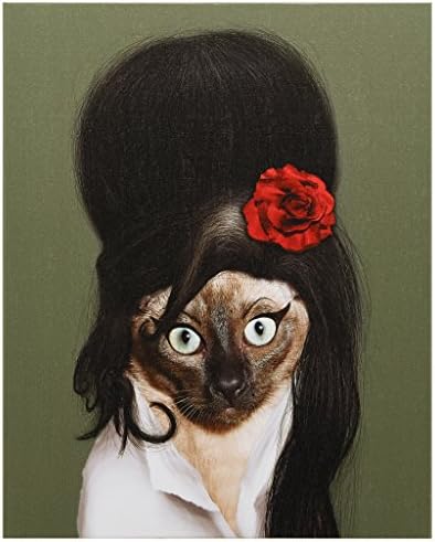 Empire Art Direct Pets Rock Tattoo Graphic Wrapped Cat Canvas Wall Art, 20" x 16" x 2", Ready to Hang