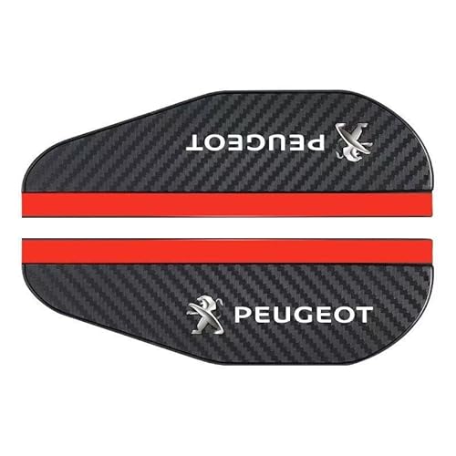 XVBFSC 2 Pièces Pare-Pluie pour Rétroviseur pour Peugeot 208 2019-2024, Déflecteur Anti-Pluie et Anti-Buée Durable et Facile à Installer