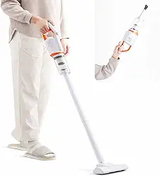 Aspirador de Pó Portátil Sem Fio, 100W Potência, Uso Seco/Úmido, Recarregável, Ideal para Limpeza de Carros e Casa, Filtro Lavável, Inclui 5 Acessórios, Preto ou Branco