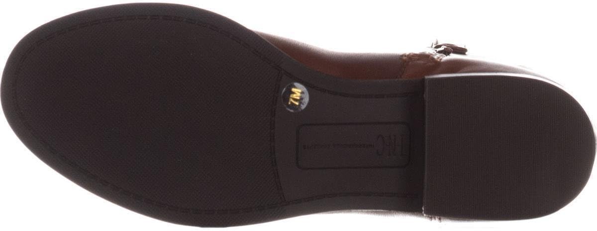 INC Womens Fawne Leather Knee-High Knee-High Boots Brown 8.5 Medium (B,M)