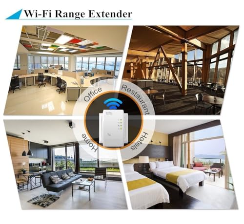 Image of WiFi Extender 300Mbps WiFi Repeater with Ethernet Port,WiFi Range Extender 2.4GHz Covers up to 3600 Sq.Ft and 45 Devices,Easy Quick Setup,Repeater and AP Mode,More Range for Every Wlan Network