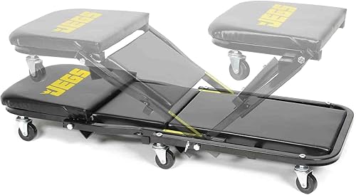 Miniatura 6 de JEGS Creepers plegables 2 en 1 automotriz y Z Creeper - Asiento mecánico de enredadera de 300 libras - Enredadera de perfil bajo con posiciones