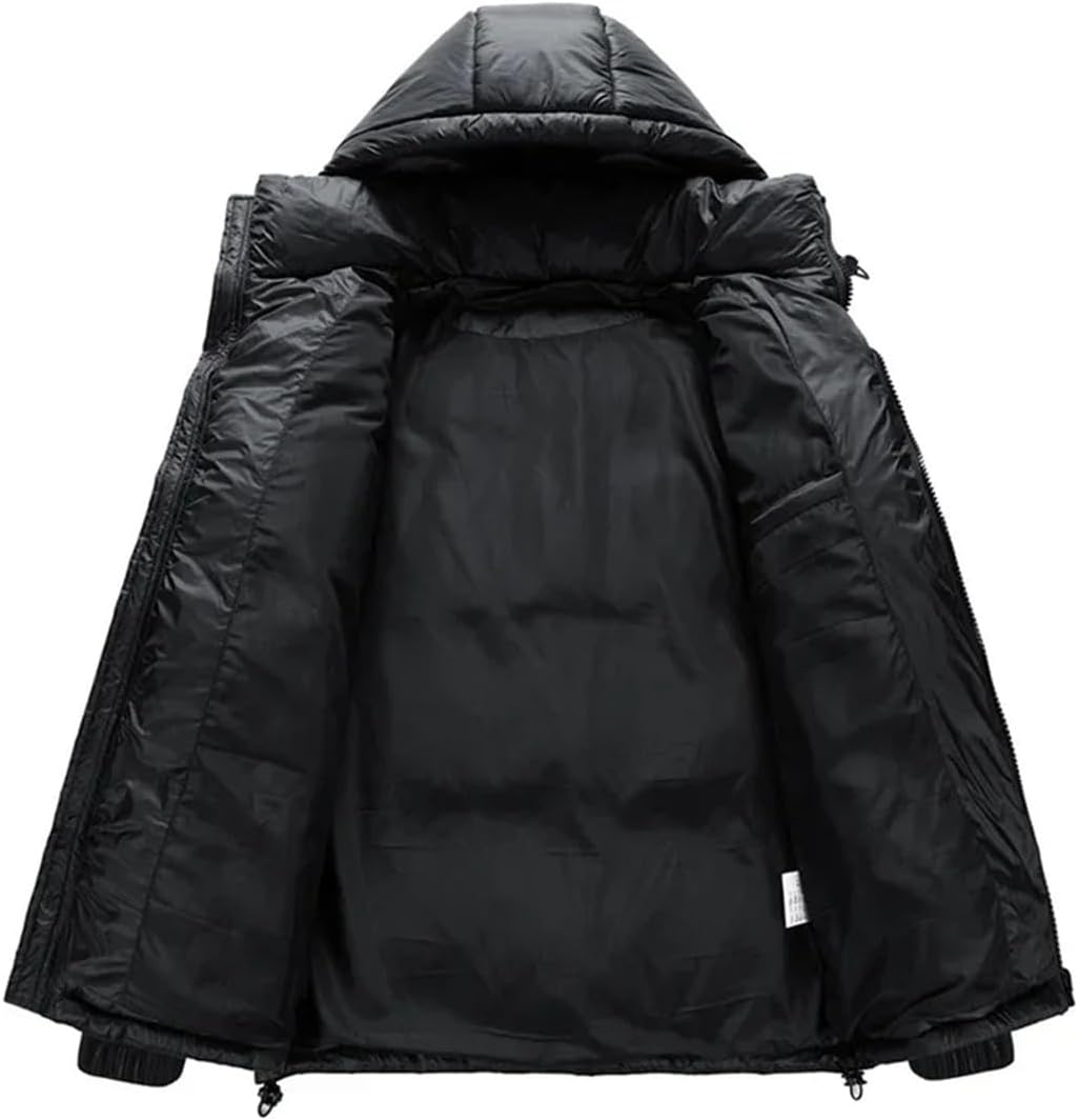 Men's Down Coat Winter Thick Hooded Duck Down Jacket Warm Puffer Jackets Outerwear
