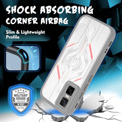 Image of V-TAN Back Cover Compatible with Infinix GT 30 Pro | TPU | Transparent Crystal Clear Magnetic Case | Slim Fit, Camera Protective Shockproof Mobile Cover Design (Grey)