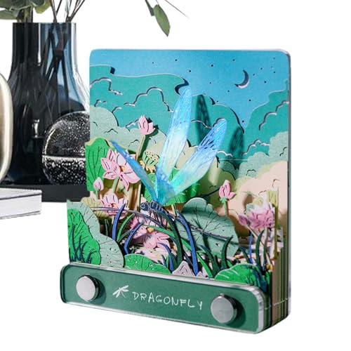 Calendrier 2025 bloc-notes sculpture papier pour bureau artistique