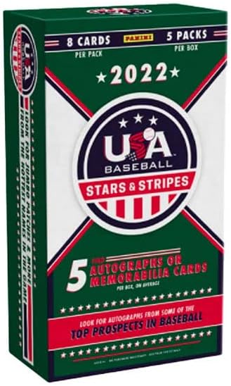 2022 (2021) Panini Stars & Stripes USA Baseball HOBBY box (5 pks/bx)