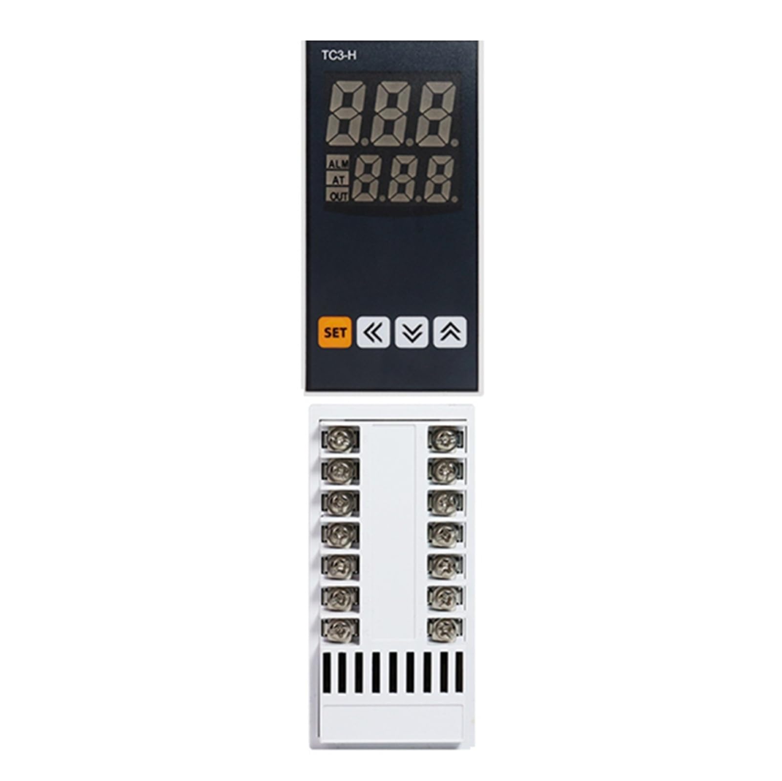 TC3 Series Intelligent PID Temperature Controller, AC85-265V, Universal Input, Dual Output, Digital Display Thermostat 1pc(TC3-H)