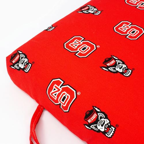 Image of College Covers Everything Comfy North Carolina State Wolfpack 2 Piece Chair Cushion