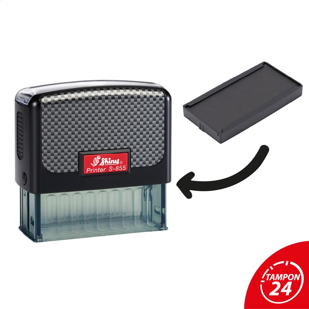 Cassetta d'inchiostro per Shiny Printer S-855 | Cartuccia Shiny S-855-7 (confezione da 3)
