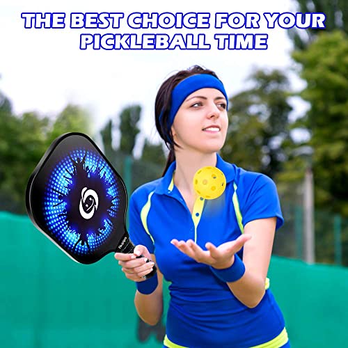 Niupipo Pickleball Paddles, Usa Pickleball Approved Pickleball Paddles Set Of 2, Carbon Fiber Face, Polypropylene Honeycomb Core,Pickleball Rackets With 4 Balls And 1 Pickleball Bag #TOP7
