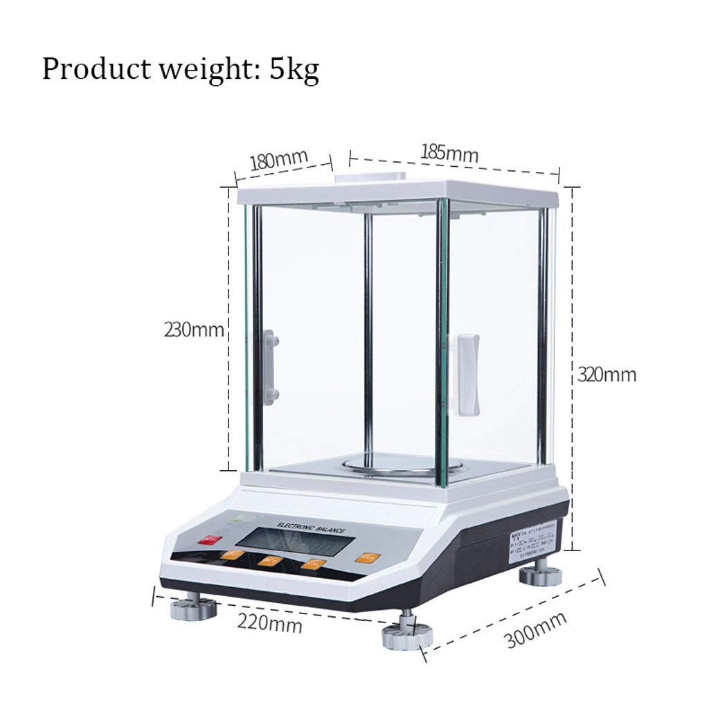 Bilancia Scientifica in Grammi, Precisione da Laboratorio, Elettronica, Bilancia Analitica di Precisione, Pesatura E Conteggio Industriali, Gioielli Digitali in Oro,500g*0.001g