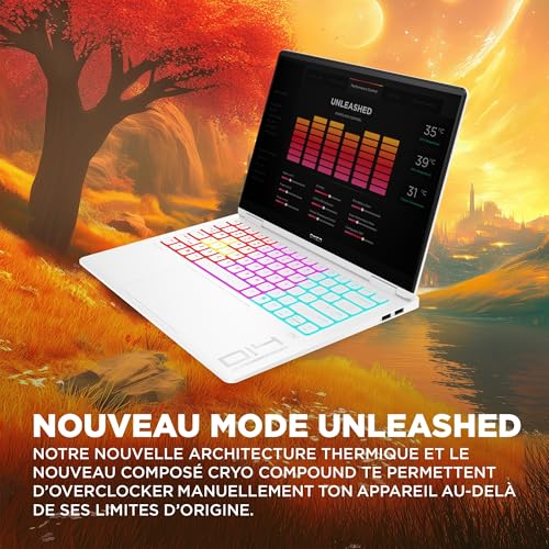 HP OMEN Transcend Laptop 14 fb1000sf Intel Core Ultra 7 Ordinateur portable 14 3K LPDDR5x SDRAM NVIDIA GeForce RTX 5060 Wi Fi 7 802.11be Windows 11 Home AI PC - vue 8