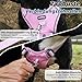Wuffley Hundegeschirr mit Leine, Sicherheitsgeschirr Hund Ausbruchsicher, Anti Zug Hundegeschirr mit Assistenzgriff und Reflektierende, Leichtes Verstellbare Geschirr für Mittelgroße Hunde (Rosa,XS)
