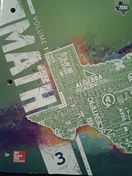 Paperback Texas Math TEKS Course 3 Volume 1 Book