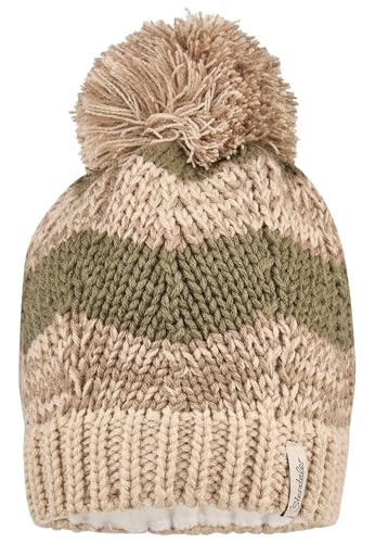 Sterntaler Jungen Bommelmütze Melange Beanie-Mütze, Braun, 51...