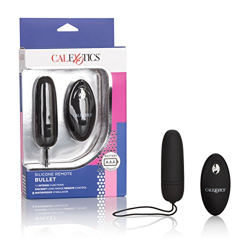 CalExotics Silicone Remote Bullet Vibrator Egg Massager - Black - Image 3