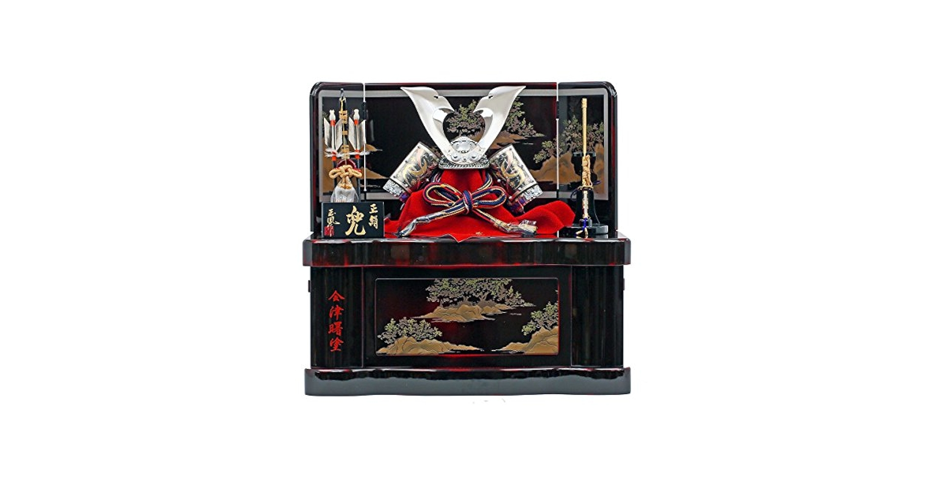 【美品】玉鳳作 五月人形 かぶと（収納式） Amazon | 上原玉鳳作 五月人形 収納飾り 収納タイプ 人形工房天