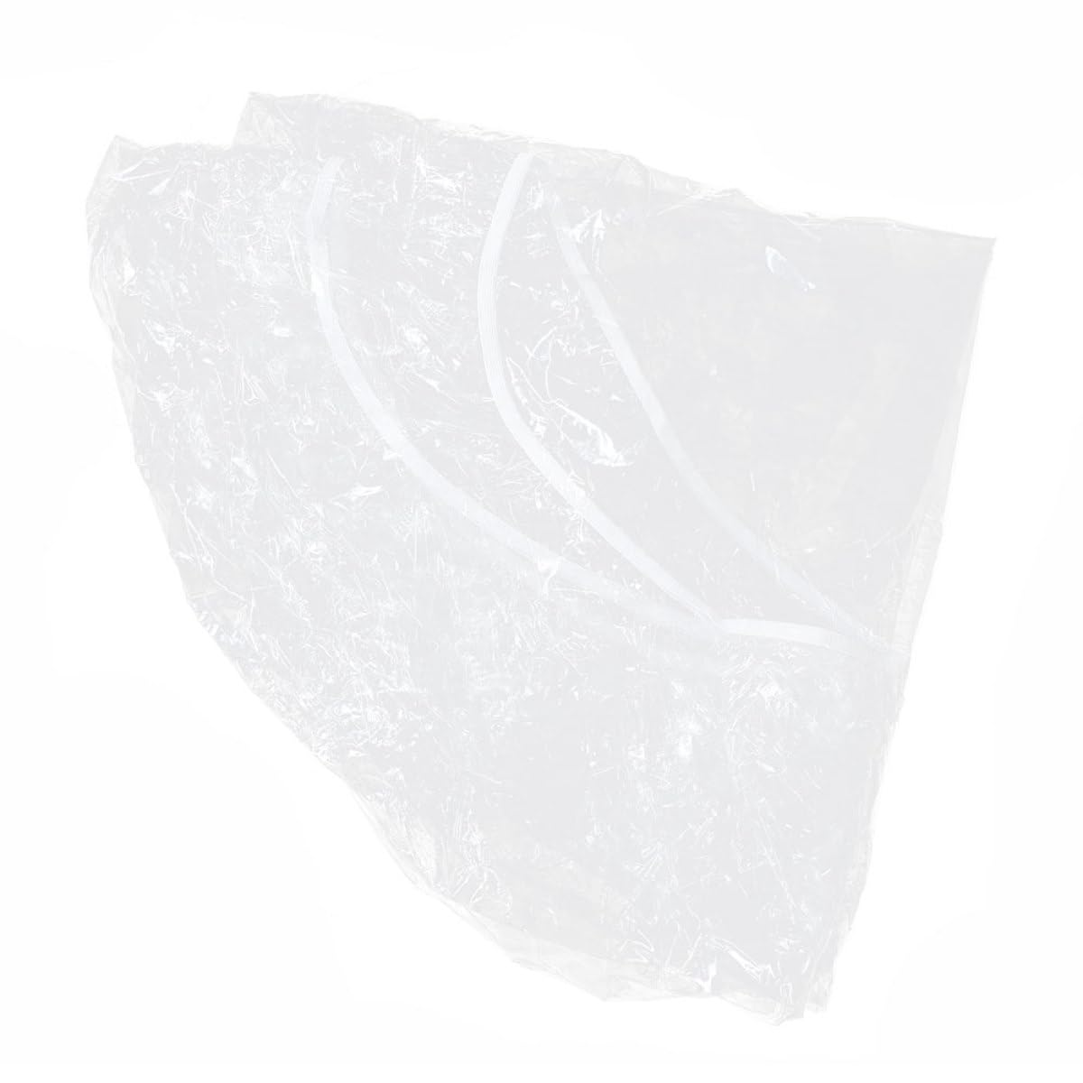 PACKOVE Housse de Table Ronde Transparente en Pvc, Ajustée et Élastique, pour Extérieur et Salle à Manger, Protège des Taches L’usure