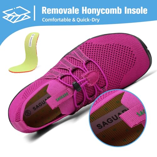 Image of Mishansha Water Shoes for Women Men, Quick-Dry Barefoot Swim Shoes with Drainage Holes, Lightweight Aqua Shoe for Beach Pool River Boating Yoga Walking