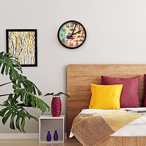 Horloge murale silencieuse mécanisme quartz durable pour bureau - 7