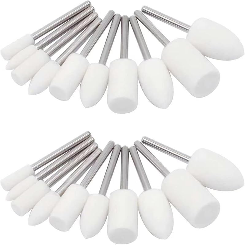 Buffing Wheel Polishing Bits for Dremel Tool Accessories Aluminum Resin Metal Watch Polishing Kit Buffing Pads for Drill Rotary Tool Accessories Sanding Bits Wheel Polish 1/8 Inch Shank