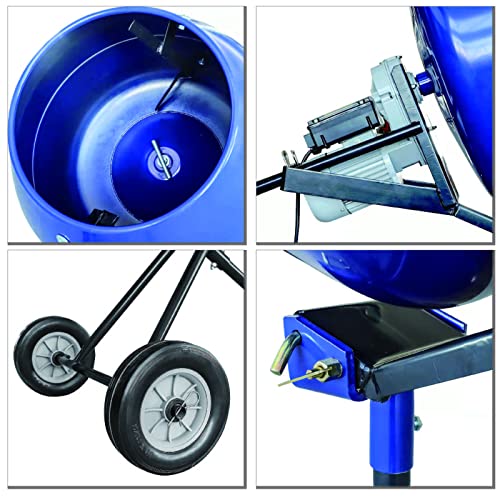 Redsun Portable Concrete Mixer Machine, Electric Cement Mixer 5 Cubic Feet, Concrete Cement Mixer With Wheel For Stucco Mortar #TOP3